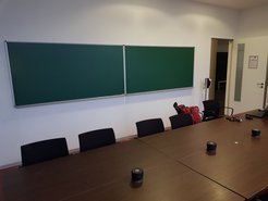 View towards the blackboard (examiners' view)